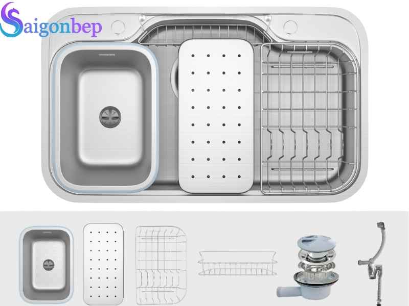 Chậu rửa bát chống xước Konox Dekor 8048SU