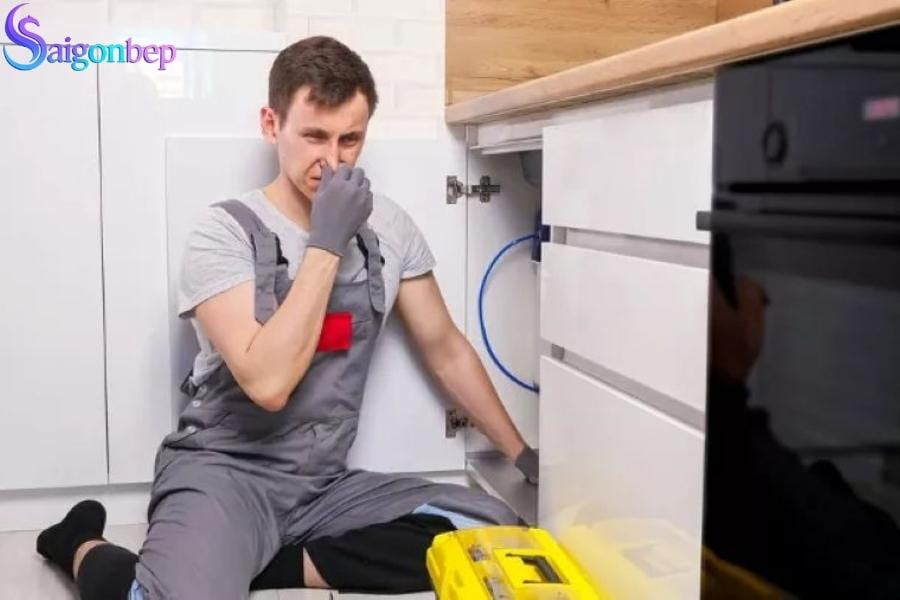Chậu rửa bát có mùi hôi
