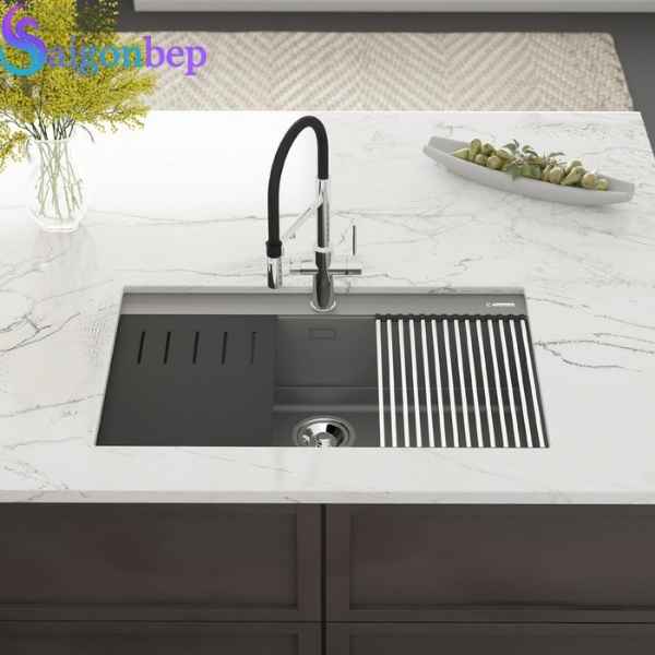 Chậu rửa bát 1 hố Konox Granite Sink Terra 790S Grey
