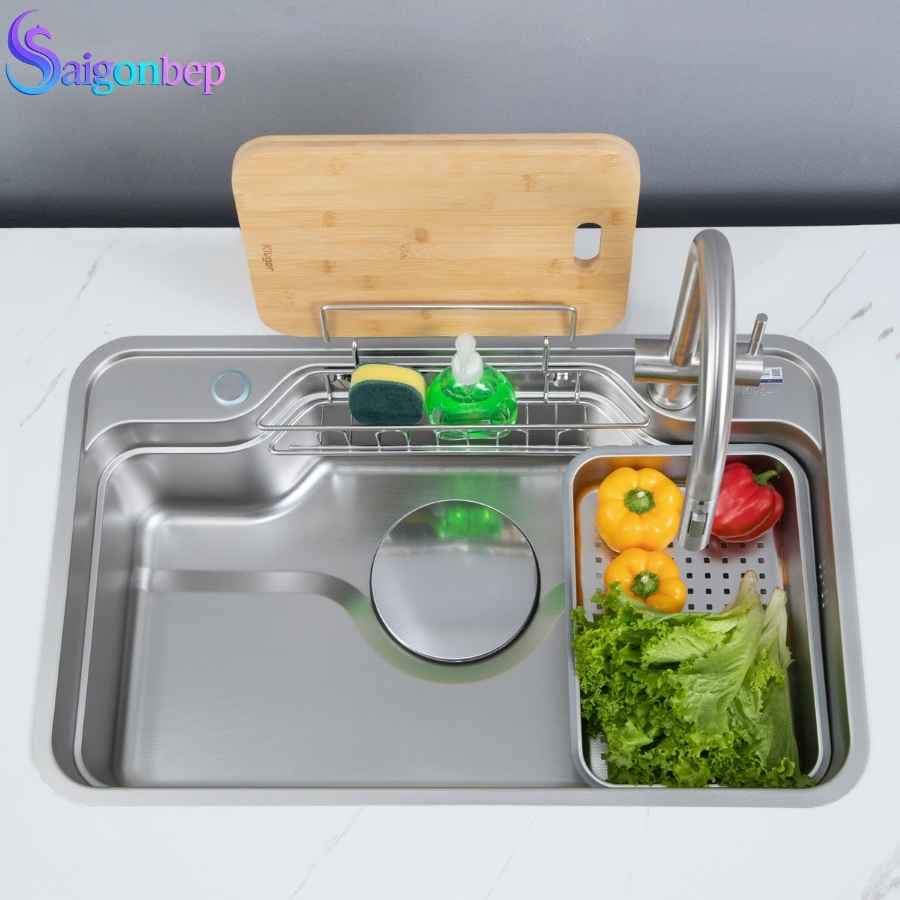 Chậu rửa bát 1 hố Kluger KF7848FS–S78