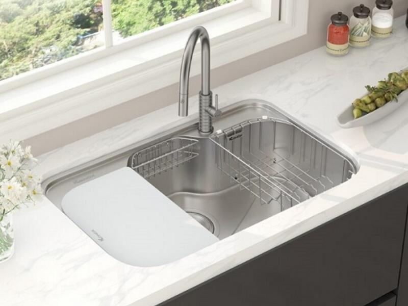 Chậu rửa bát Konox 1 hố phong cách Nhật TARI 7851SR Full