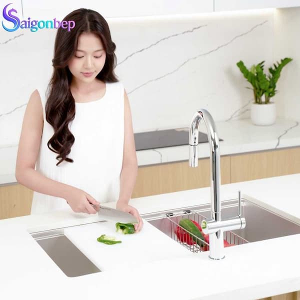 Chậu rửa bát 1 hố Konox Tari 8748SR/SM Full