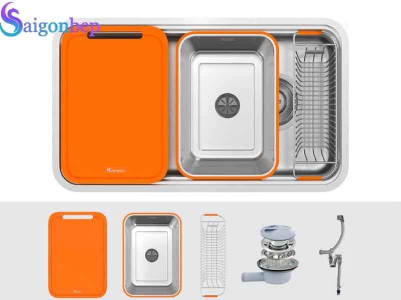 Chậu rửa bát Konox R50 Tari 8047SU