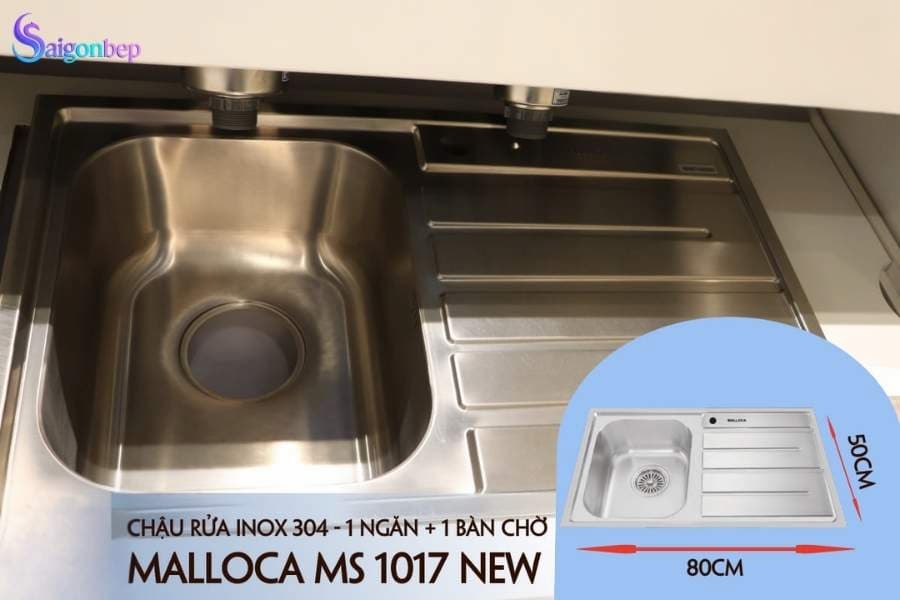 Chậu rửa chén Malloca MS 1017 NEW