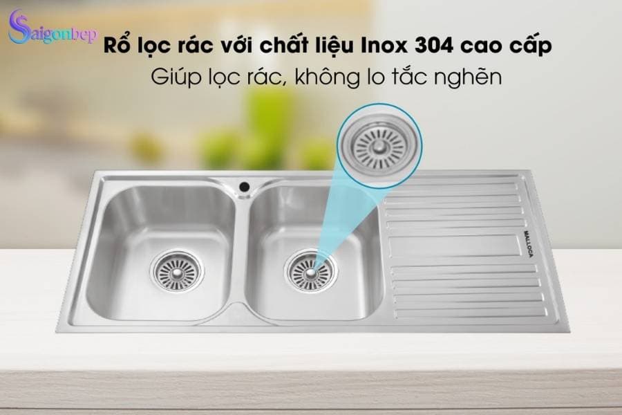 Chậu rửa chén Malloca MS 1025R/L NEW
