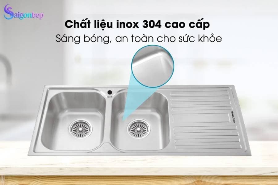 Chậu rửa chén Malloca MS 1025R/L NEW