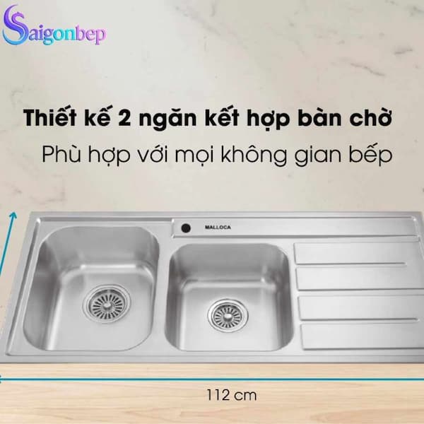 Chậu rửa chén Malloca MS 1027R/L NEW