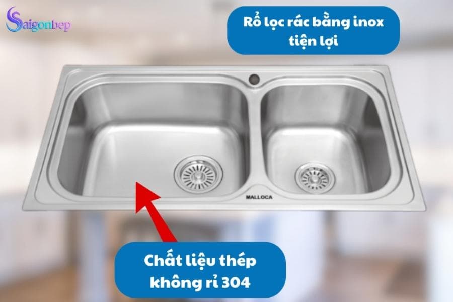 Chậu rửa chén Malloca MS 2025