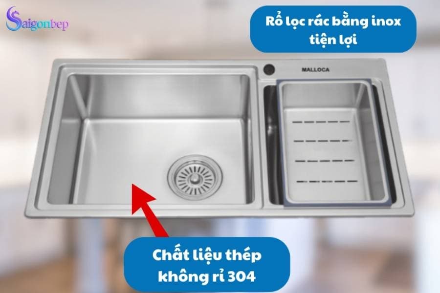 Chậu rửa chén Malloca MS 8801