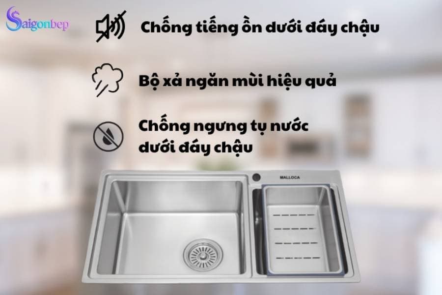 Chậu rửa chén Malloca MS 8801