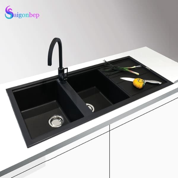 Chậu rửa chén Malloca NERO K-50040