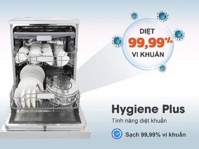 Tính năng diệt khuẩn máy rửa chén Bosch