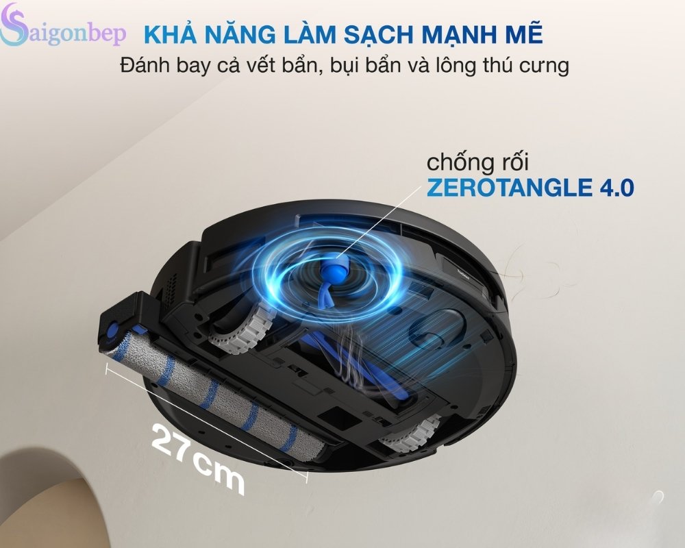 Lực hút lớn top đầu dễ dàng hút sạch vết bẩn