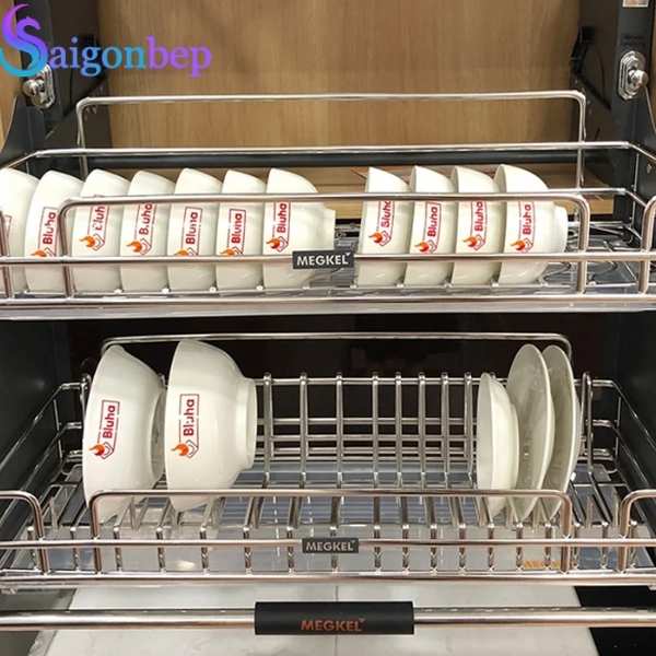 Giá bát đĩa nâng hạ nan quả trám Garis ML06.80V