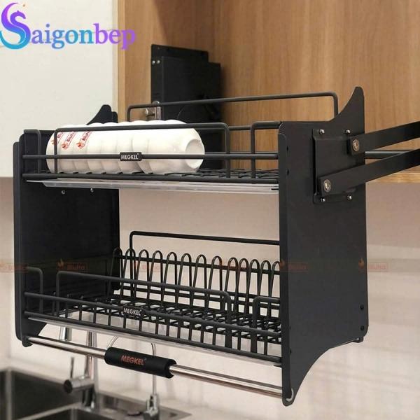 Giá bát đĩa nâng hạ nan quả trám Garis ML06.80N