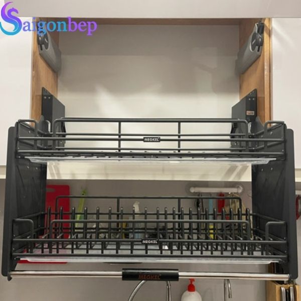Giá bát đĩa nâng hạ nan quả trám Garis ML06.80N