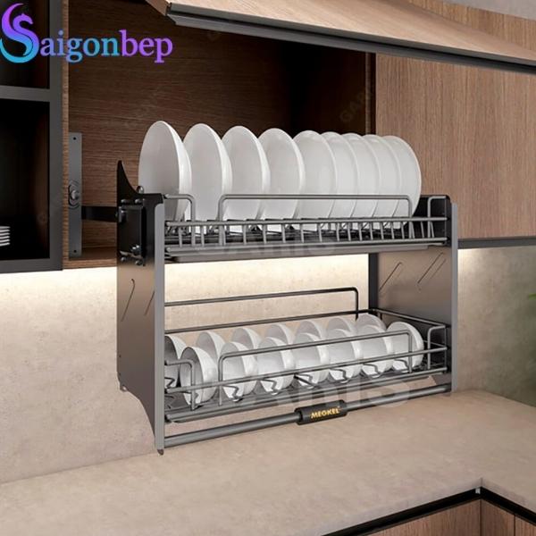 Giá bát đĩa nâng hạ nan quả trám Garis ML06.80N