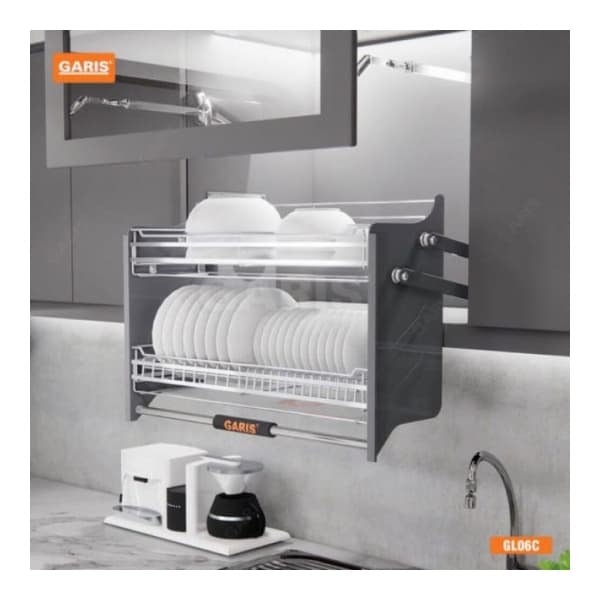 Giá bát đĩa nâng hạ nan vuông Garis GL06