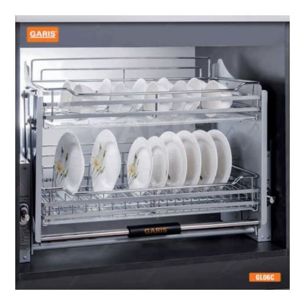 Giá bát đĩa nâng hạ nan vuông Garis GL06