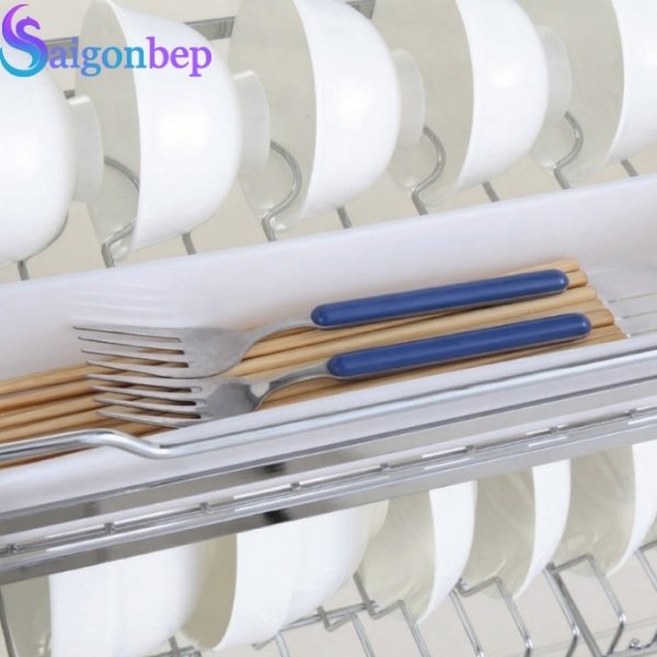 Giá nâng hạ chén đĩa inox bóng mạ crom eurogold EUI180
