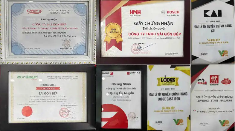 Tổng hợp giấy chứng nhận đối tác