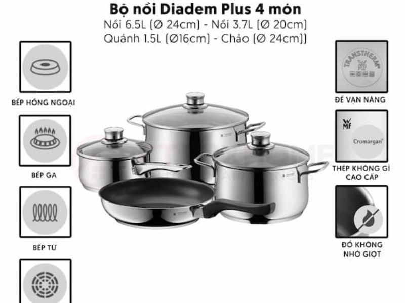 Bộ nồi 4 món WMF Compact Cuisine