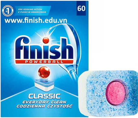 Hướng dẫn sử dụng viên rửa, muối rửa và nước làm bóng FINISH