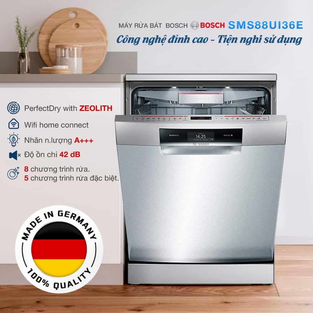 Ký tự model Máy rửa chén Bosch có nghĩa gì