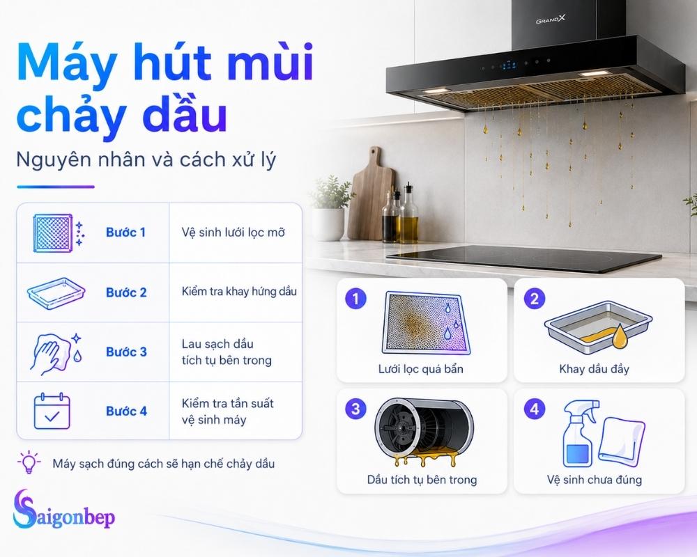 Máy nhà bạn có đang gặp trường hợp chảy dầu không