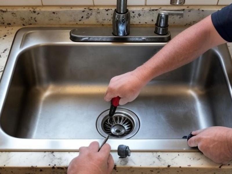 Cách lắp chậu rửa bát
