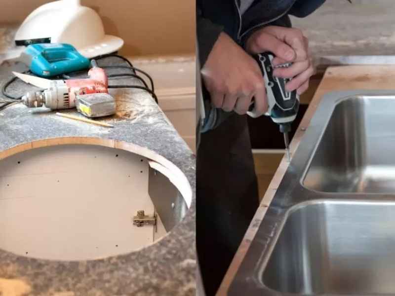 Cách lắp chậu rửa bát