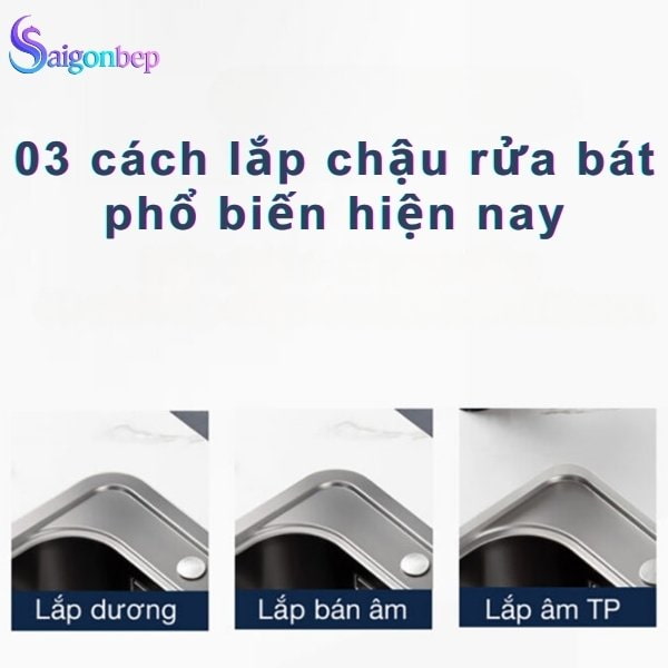 lắp đặt chậu rửa bát Kluger