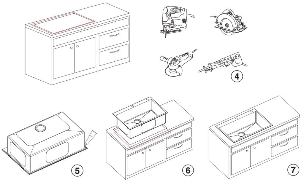 lắp đặt chậu rửa bát Kluger