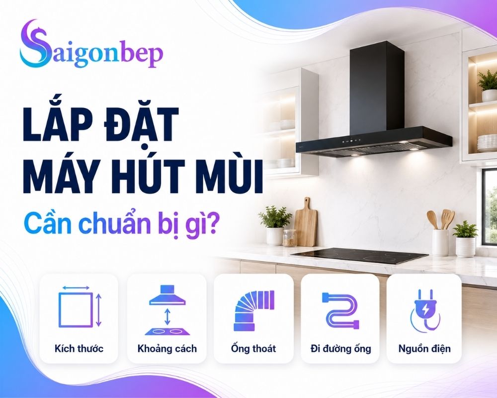 Cần chuẩn bị gì trước khi lắp máy hút mùi