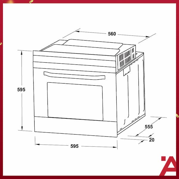 Lò nướng âm tủ Hafele HO-4K70A 538.61.451