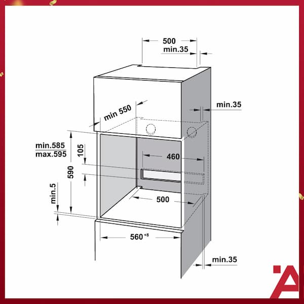 Lò nướng âm tủ Hafele HO-8T72A 538.01.421