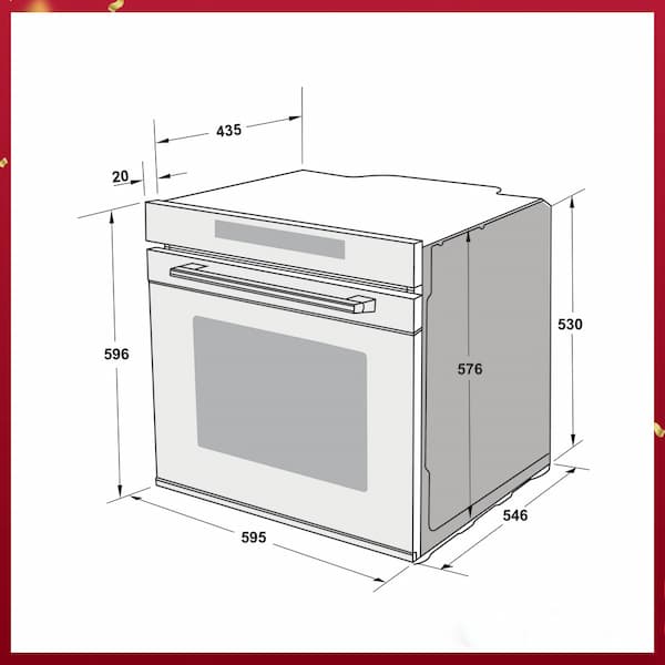 Lò nướng âm tủ Hafele HSO-8T72A 538.61.461