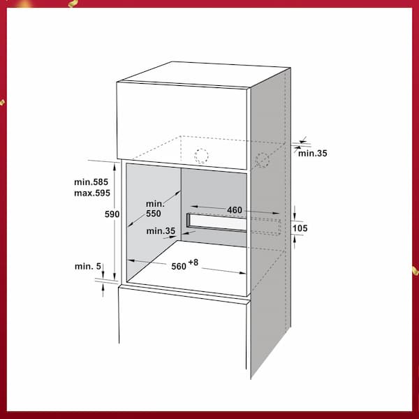 Lò nướng âm tủ Hafele HSO-8T72A 538.61.461