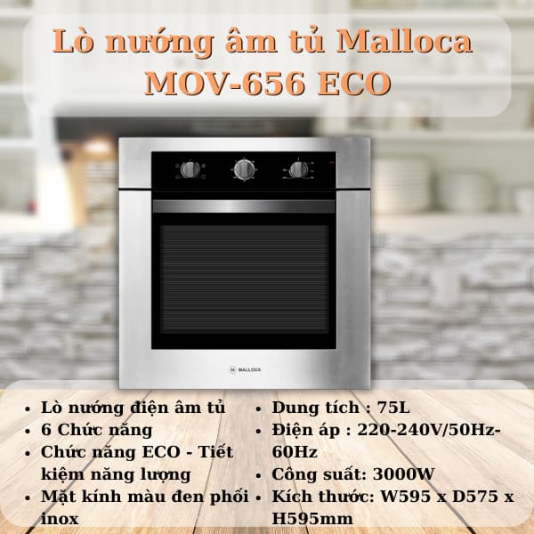 Lò nướng âm tủ MOV-656 ECO