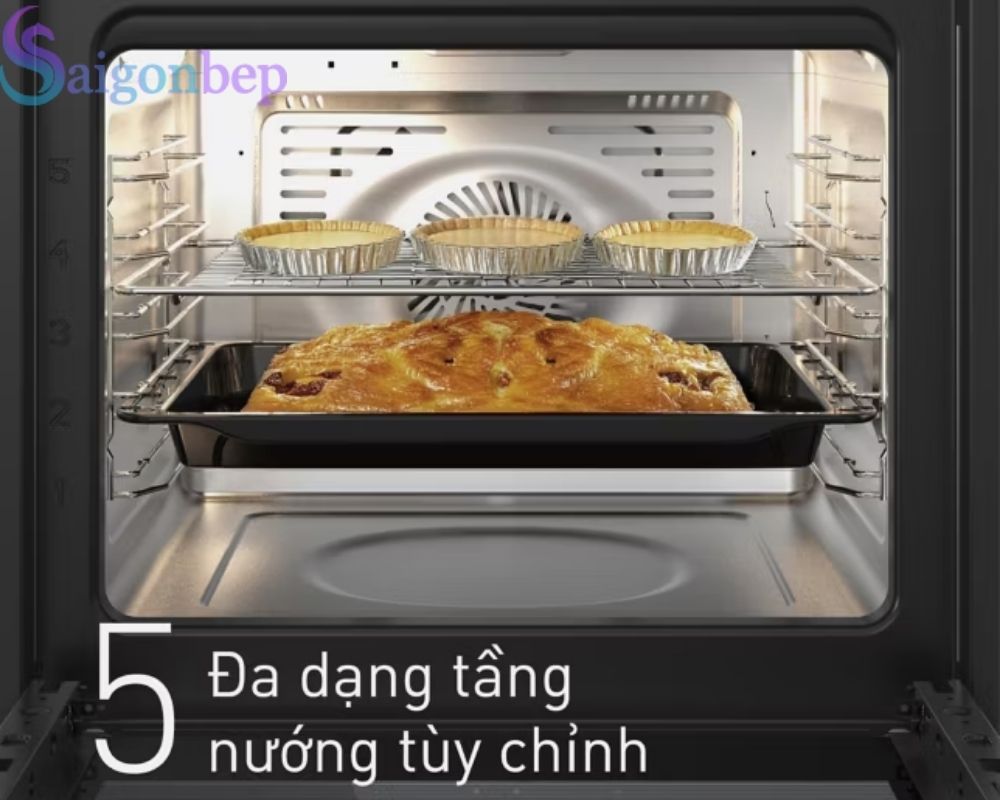 Dễ dàng điều chỉnh tầng nướng khác nhau