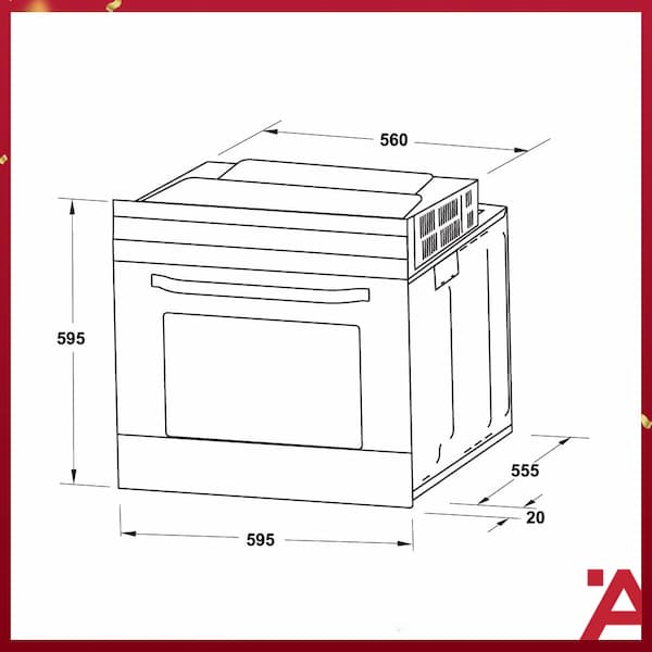Lò nướng Hafele âm tủ HO-2KT65A 538.61.441