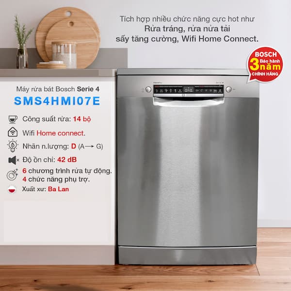 Máy rửa chén Bosch SMS4HMI07E