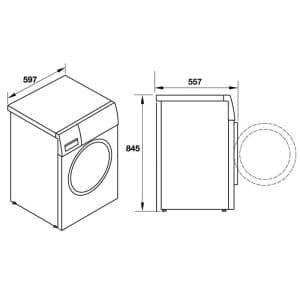 Máy giặt Hafele 9kg HW-F60A 539.96.140