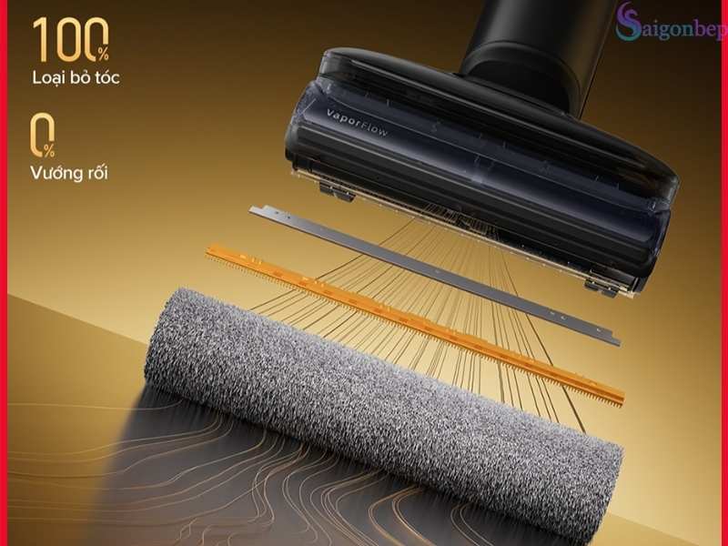 Trang bị công nghệ chống rối tóc và lông thú 100%