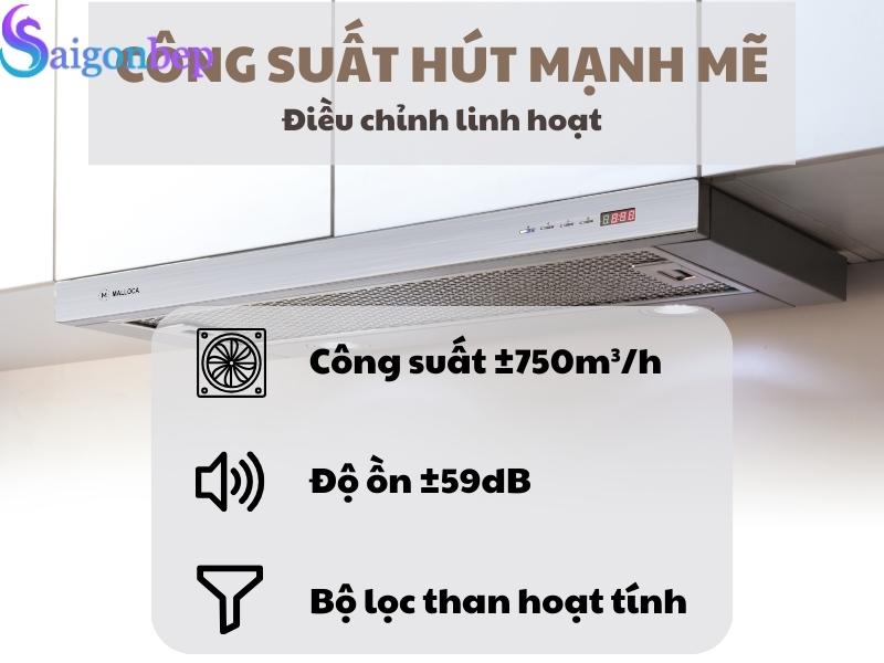 Máy hút mùi âm tủ Malloca H204.7
