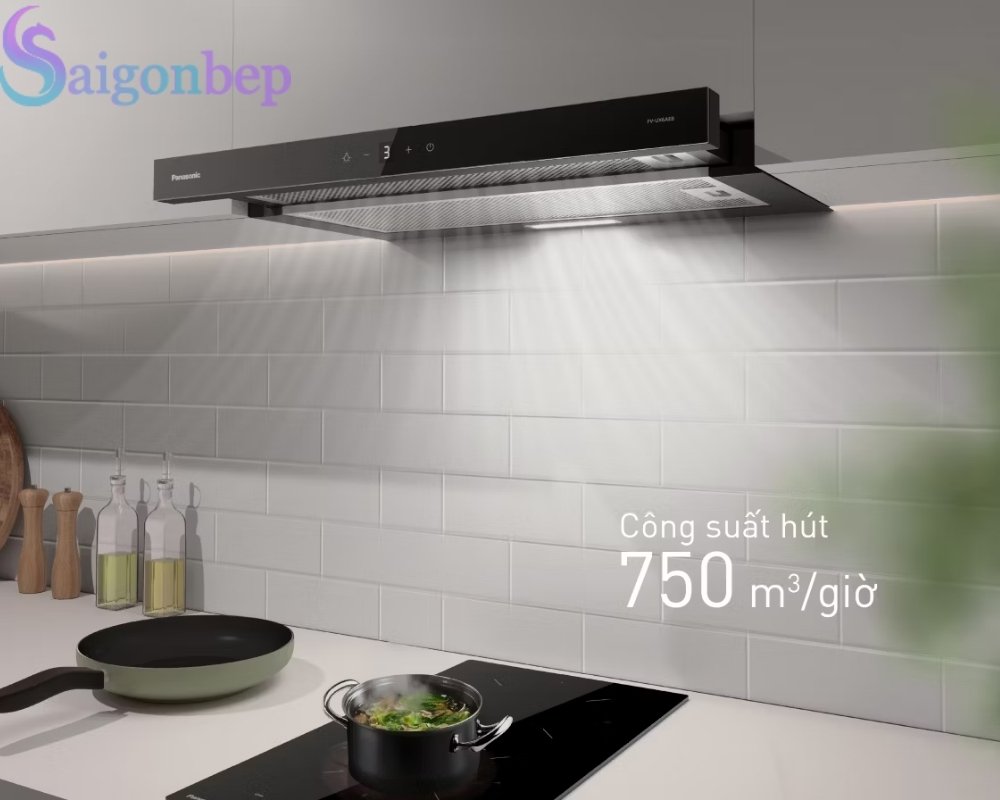 Công suất hút lớn giúp hút thu gom khói hiệu quả