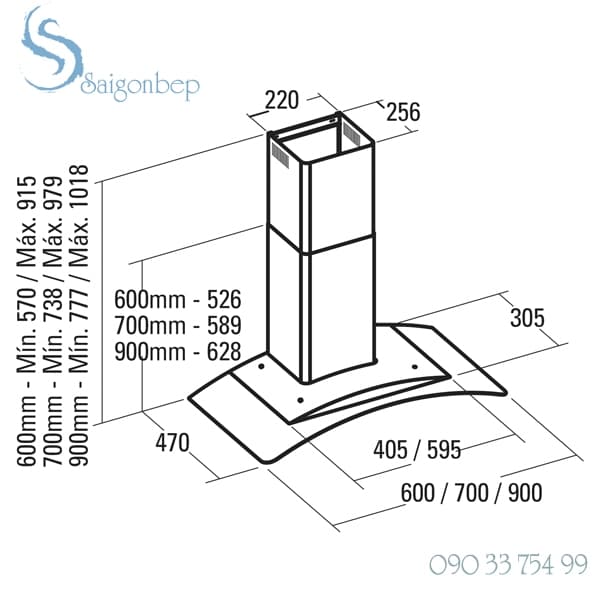 Máy hút mùi CATA C 700 GLASS