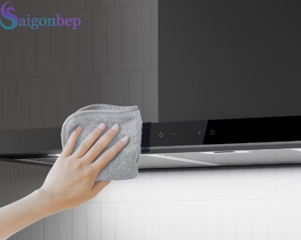 Mặt kính đen sang trọng dễ dàng vệ sinh