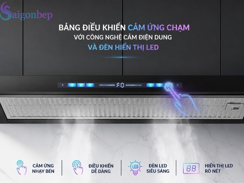 Bảng điều khiển Led trực quan dễ sử dụng