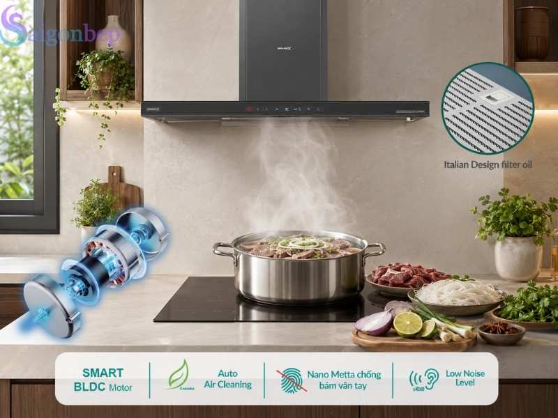 Máy hút mùi bếp GX H70T69G